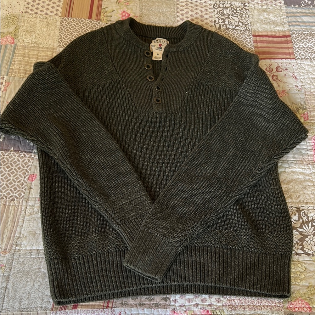 Red Head Brand Co Mens Green Sweater 80 Cotton